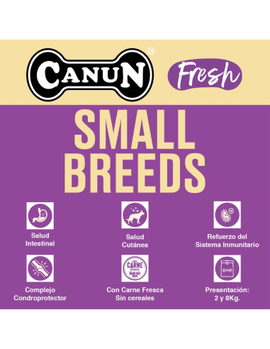 CANUN FRESH SMALL BREED 2KG.