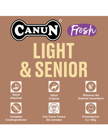 CANUN FRESH LIGHT SENIOR 3 KG