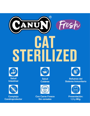 CANUN FRESH CAT STERILIZED 1.5KG