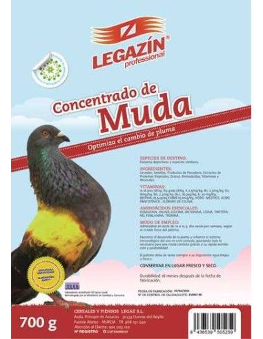 LEGAZIN PALOMAS CONCENTRADO MUDA 700 GR.