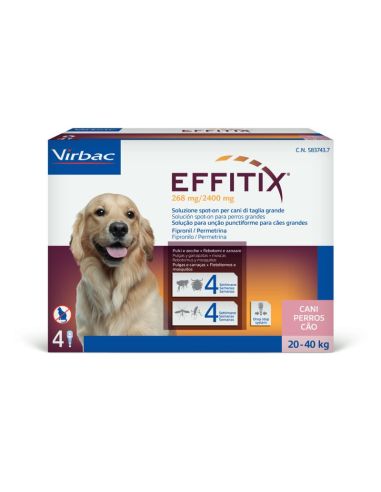 EFFITIX PERROS DE 20-40 KG PIPETAS UNIDAD.