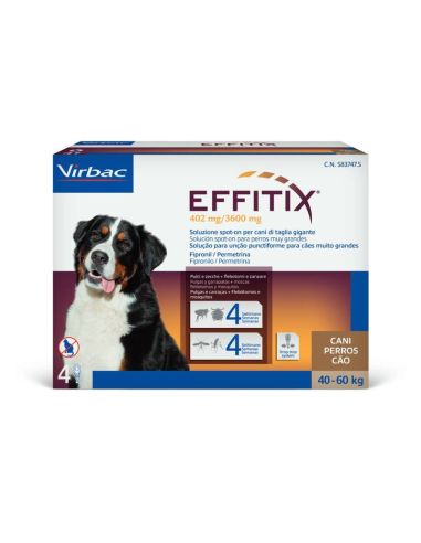 EFFITIX PERROS DE 40-50 KG PIPETAS UNIDAD.